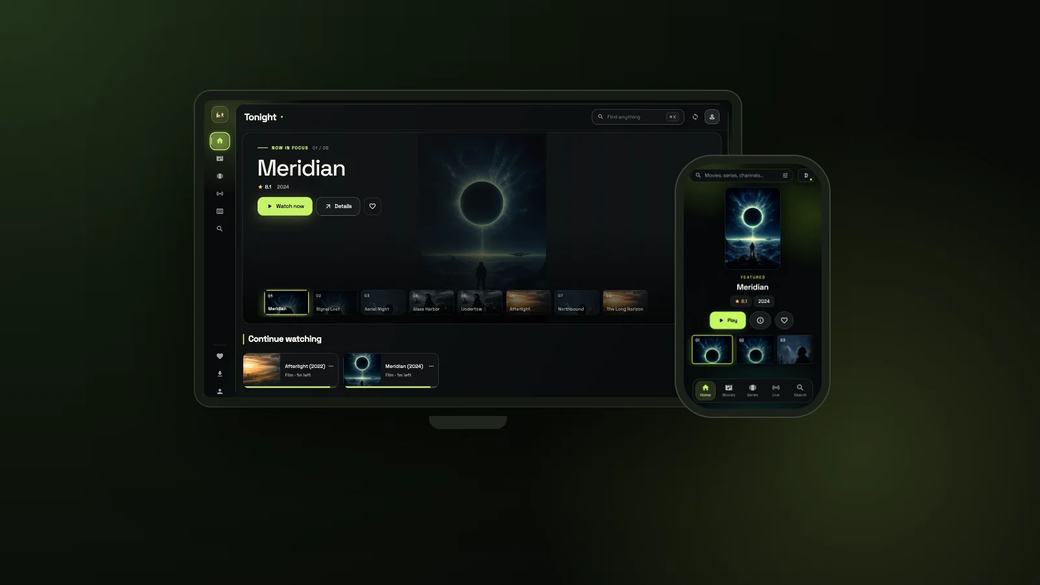 Free GoTo Player app on a TV and a phone at no extra IPTV cost