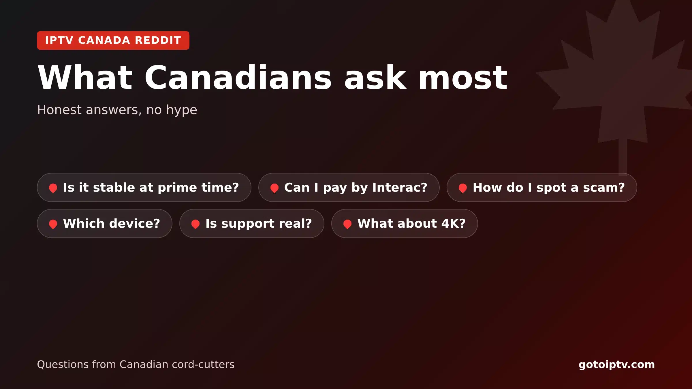 IPTV Canada Reddit guide: What Canadians ask most