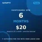 Surfshark VPN 6 months for $20 at GoToIPTV