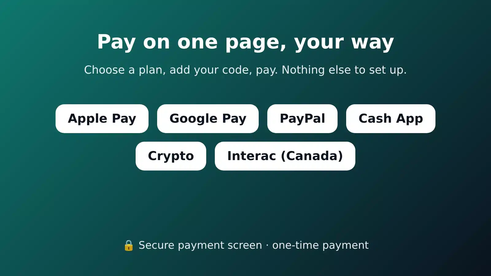Ways to pay for the Surfshark VPN 24 Months plan